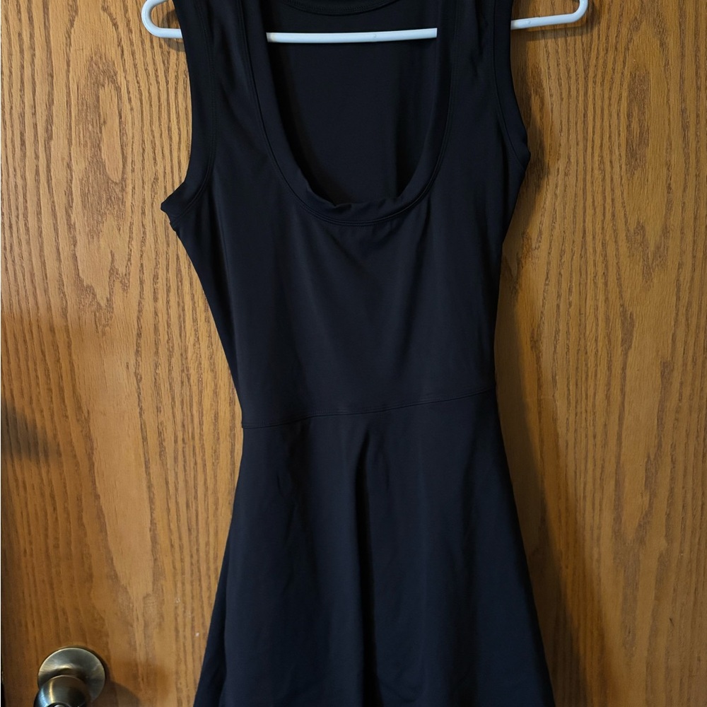 Athletic Black Sleeveless Dress